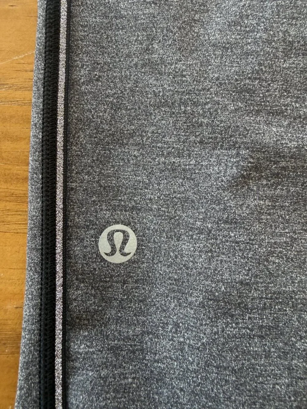 Lululemon Heather Gray Reflective Side-Zip Leggings Size 6